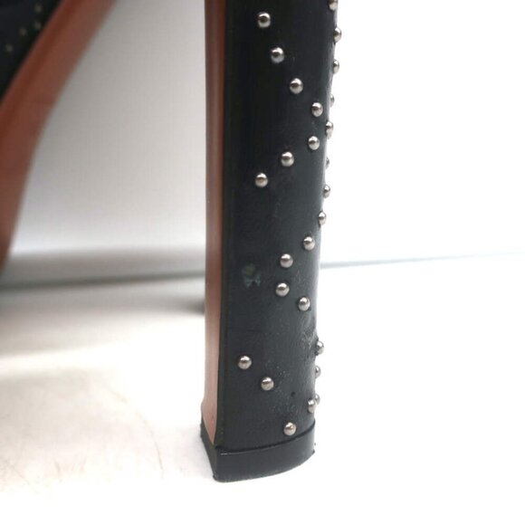 Alaia Studded Leather Platform Boots Black Size 39 - Picture 8 of 16